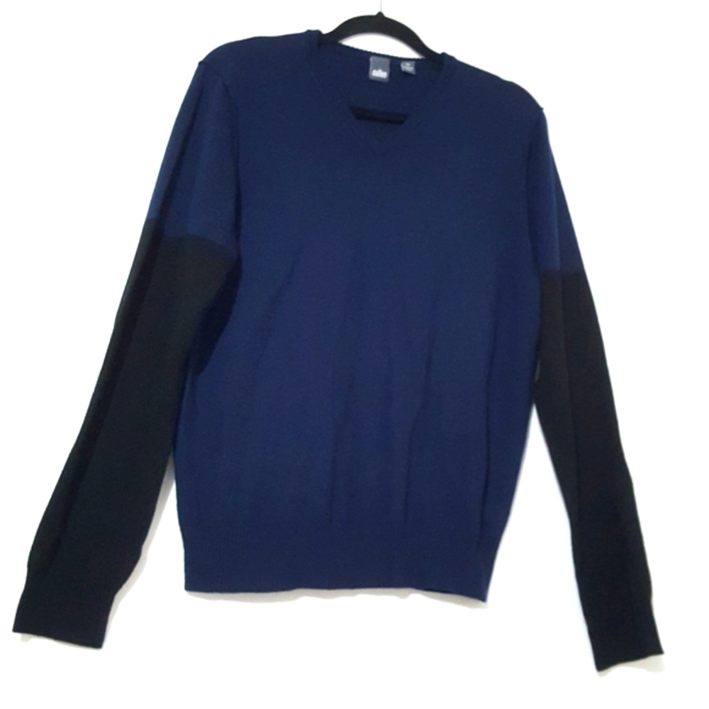 Cullen color block merino wool sweater